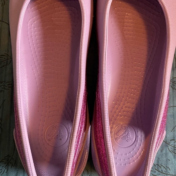 Crocs genna 2 glitter band slingback with fixed gem jibbitz junior 6 womens 7 - Picture 5 of 6